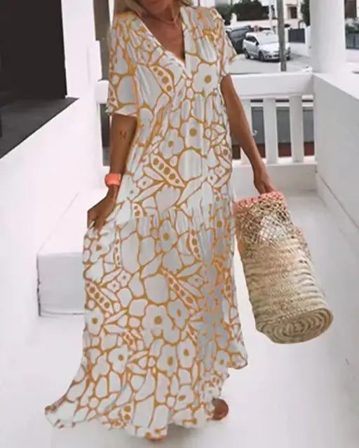 Caroline | Maxi Dress with unique print