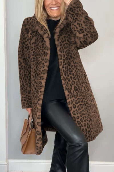 Aliza | Leopard Print Winter Coat