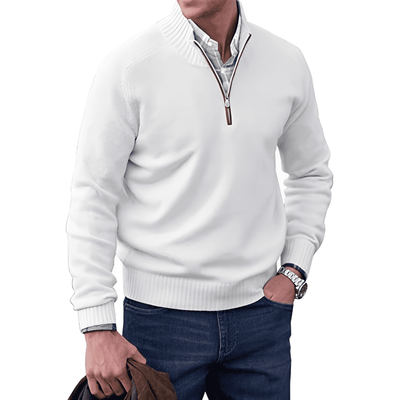 MARVIN | QUARTER ZIP SWEATER