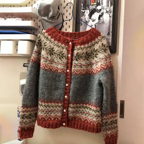 MARGO | COMFORTABLE VINTAGE BUTTON SWEATER