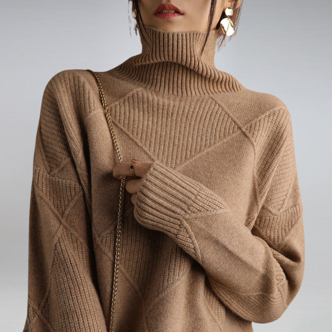 ADELLE™ | CASHMERE TURTLENECK SWEATER