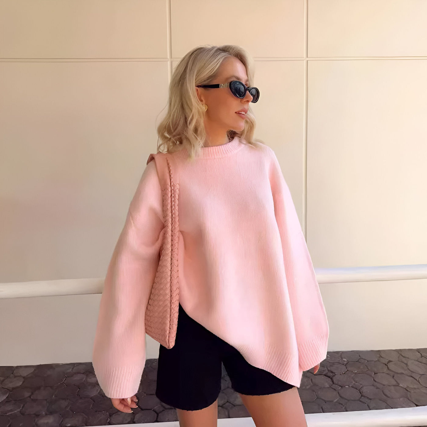 Mia | Cozy Comfortable Pink Sweater