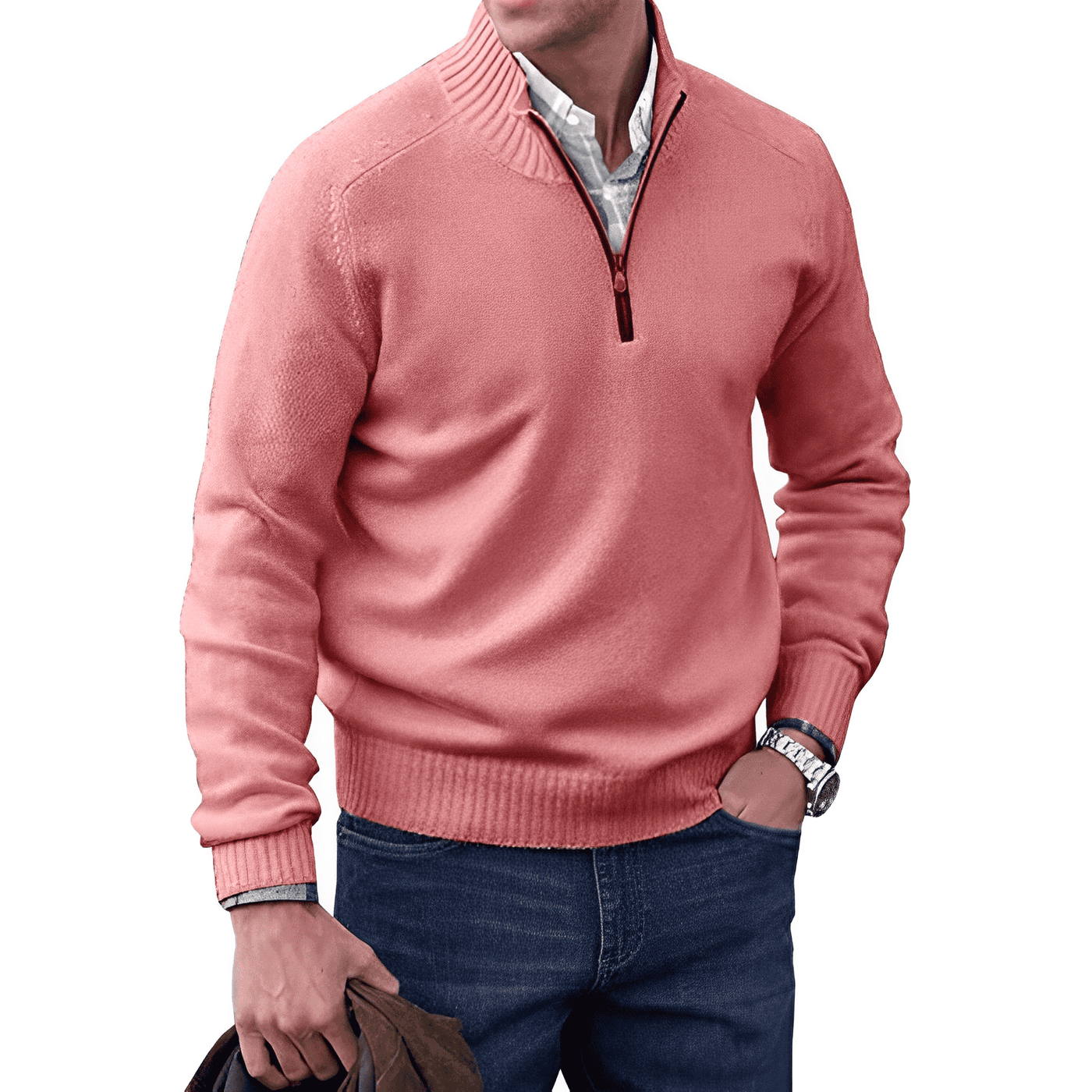 MARVIN | QUARTER ZIP SWEATER