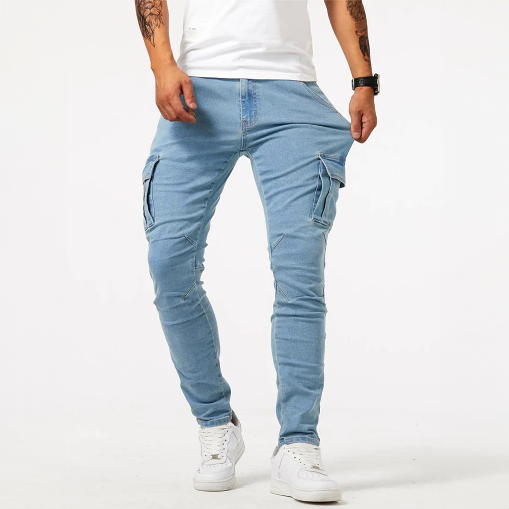 Dan | Urban Denim Cargo Jeans