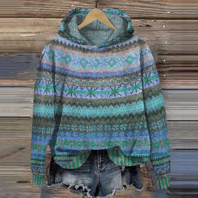 GABRIELLE ETHNIC RETRO HOODIE