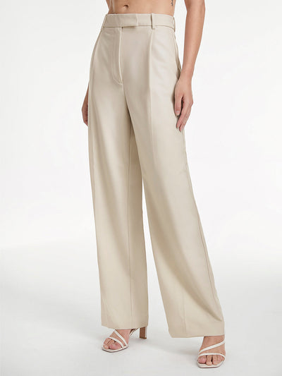 Janice - High Waisted Relaxed Fit Wide Leg Dress Pants