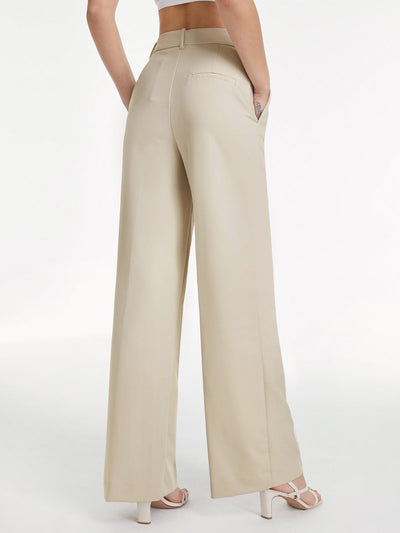 Janice - High Waisted Relaxed Fit Wide Leg Dress Pants