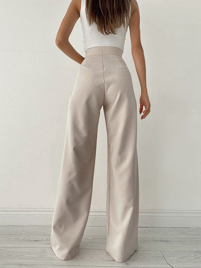 Chiara - Palazzo Tied Wide Leg Dress Pants