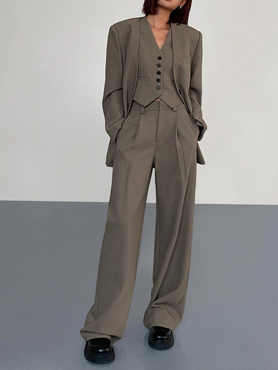 ROMI - Business Casual Pleat Dress Pants