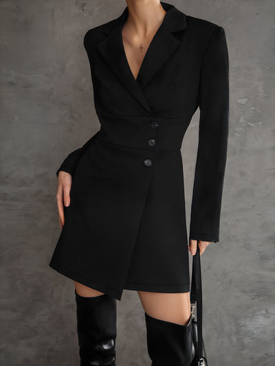 NATALIE - Blazer Long Sleeve Short Dress