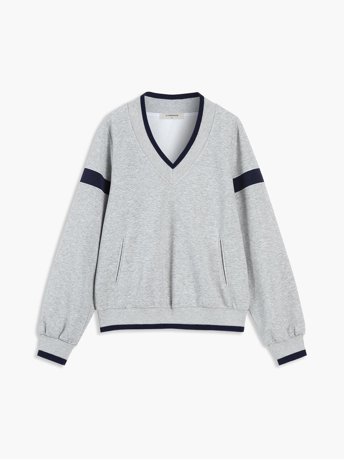 SCARLETT - Contrast Trim Oversized Sweatshirt