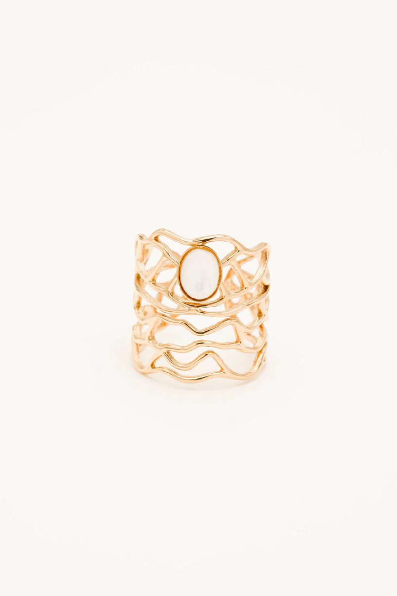 MOP Openwork Ring