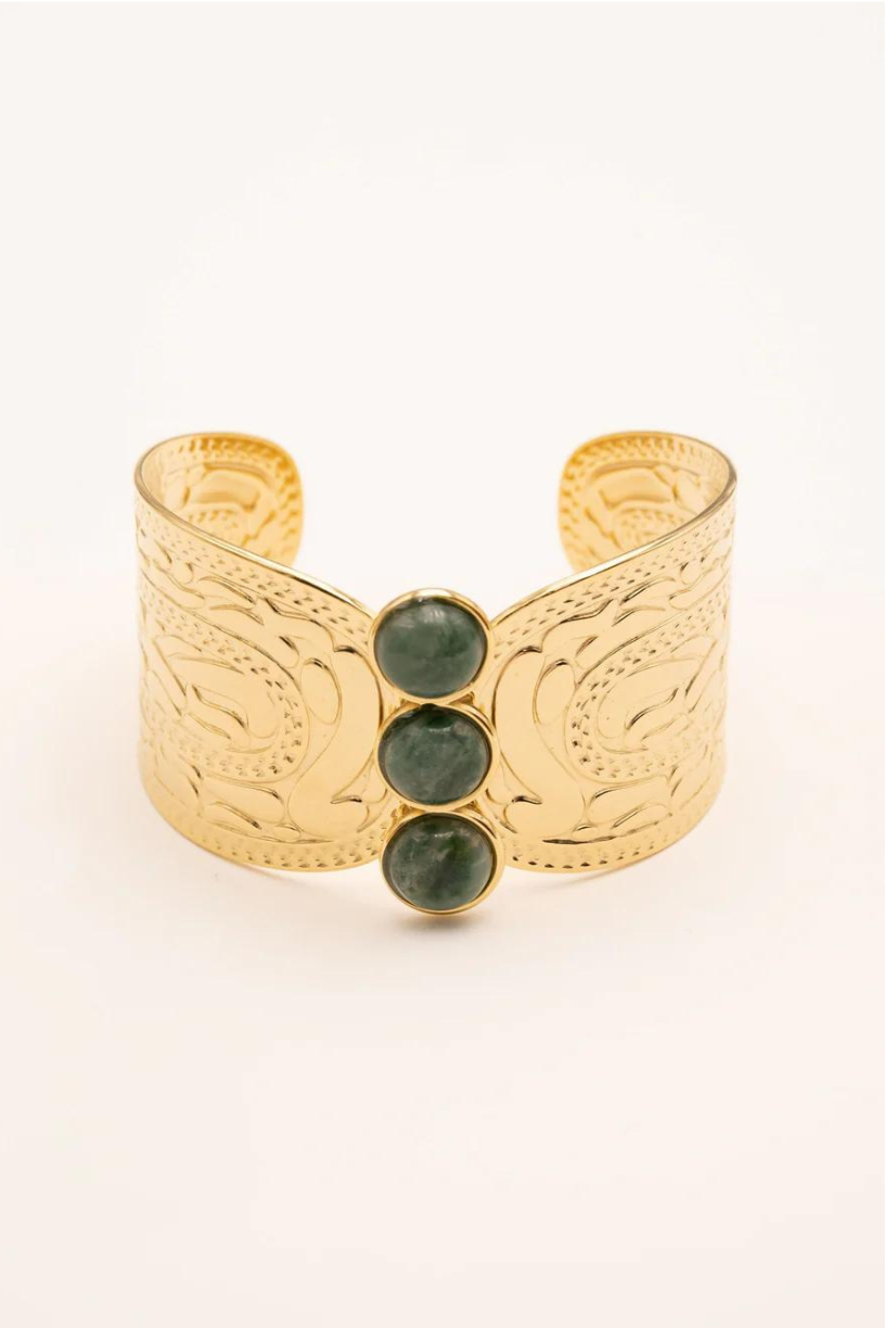 Green Jasper Cuff