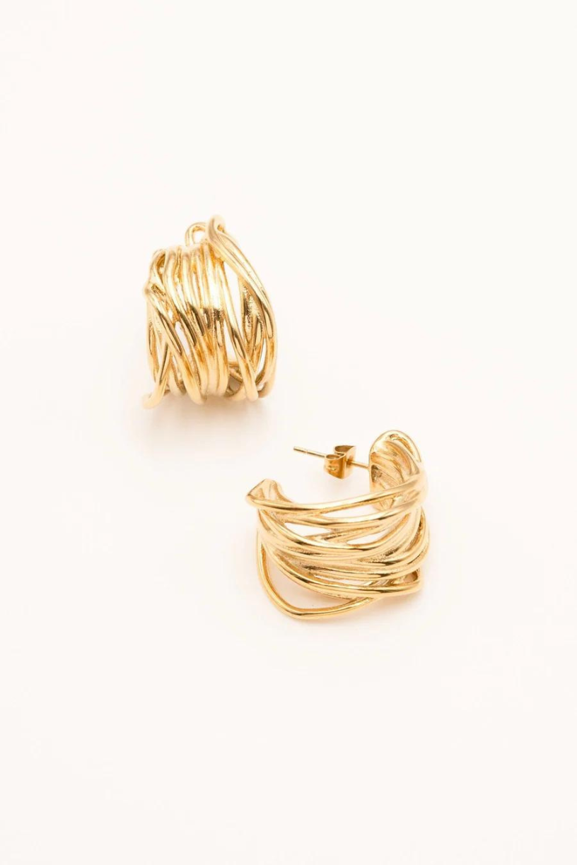 Twine Hoop Earrings