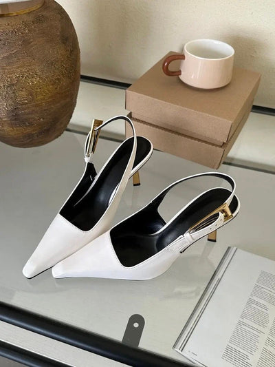 Zary - Padded Slingback Heels