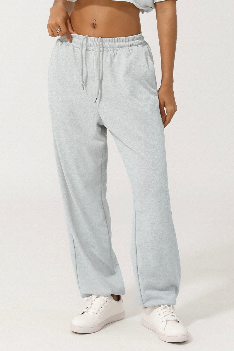 DINA - High Rise Drawstring Cuff Pant