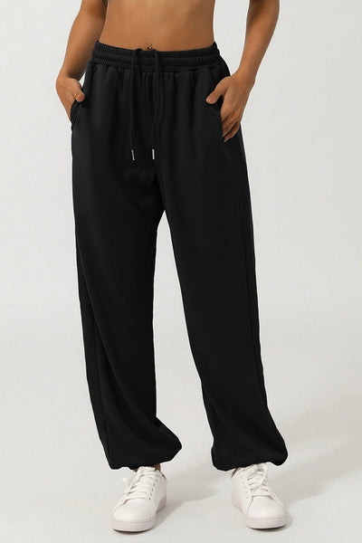 DINA - High Rise Drawstring Cuff Pant