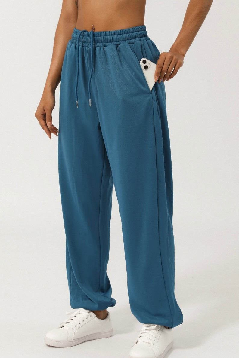 DINA - High Rise Drawstring Cuff Pant