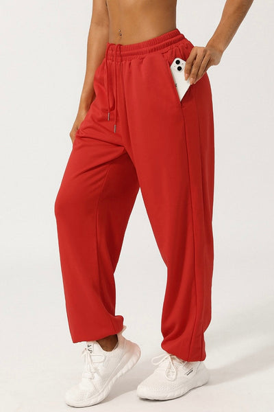 DINA - High Rise Drawstring Cuff Pant