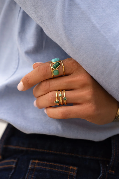 Dalmation Jasper Ring