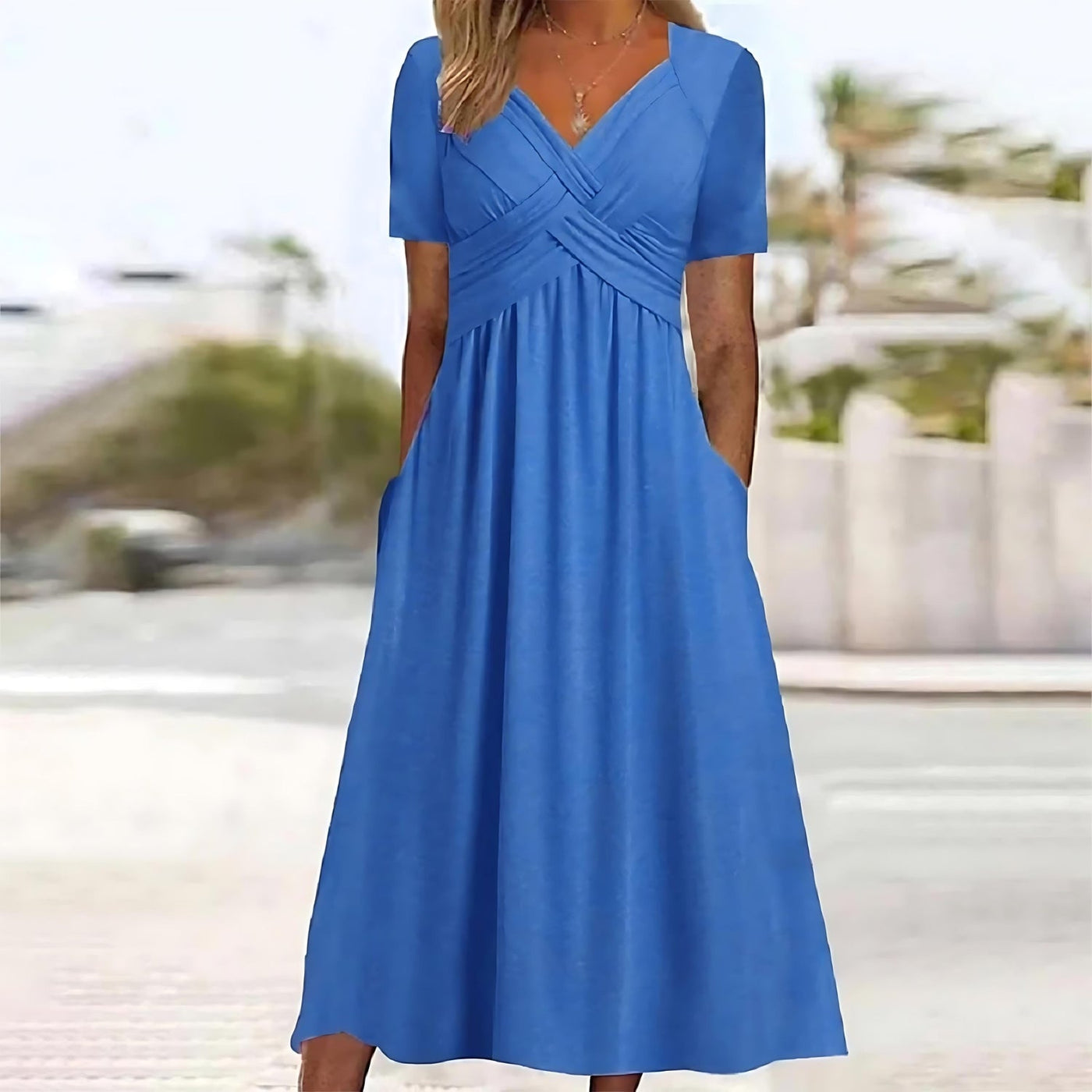 Evite | Elegant midi dress with tummy cover