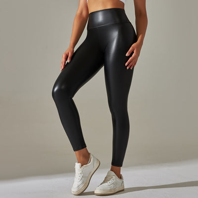 KIKI - Sculpt & Shine Faux Leather Leggings