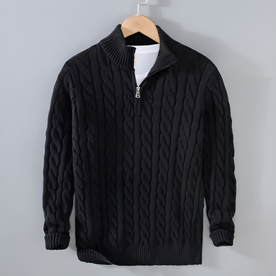 Anthony - Men´s Half-High Zip Collar Jumper