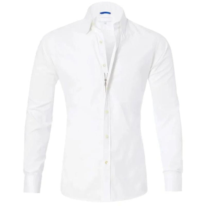 Teddy | Wrinkle-free Zip-up Shirt