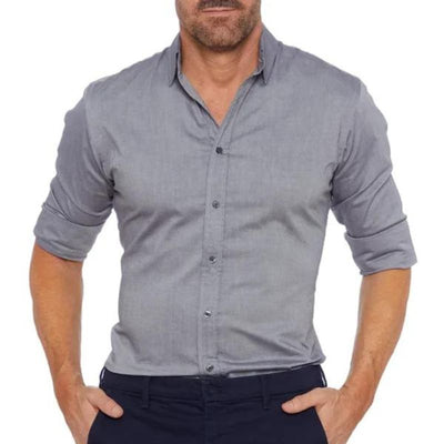 DAVE | WRINKLE-FREE SHIRT WITH ZIPPER