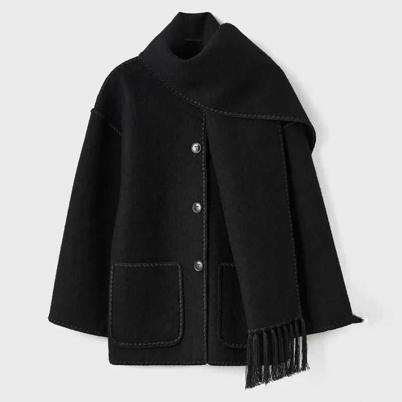 Leonie - Fringed Scarf Jacket