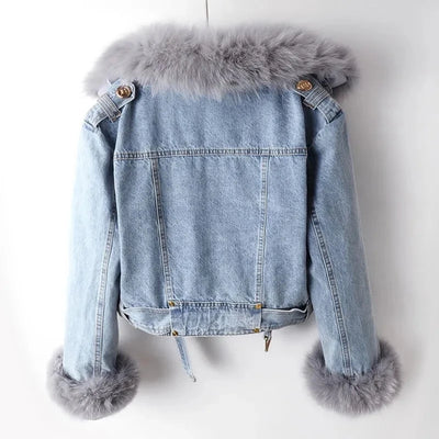 Orlissa - Faux Fur Zipper Jacket