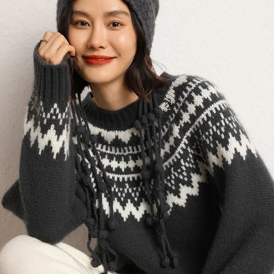 CARLA | O-NECK KNITTED SWEATER