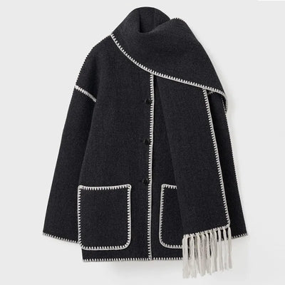 Leonie - Fringed Scarf Jacket