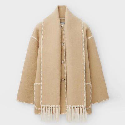 Leonie - Fringed Scarf Jacket