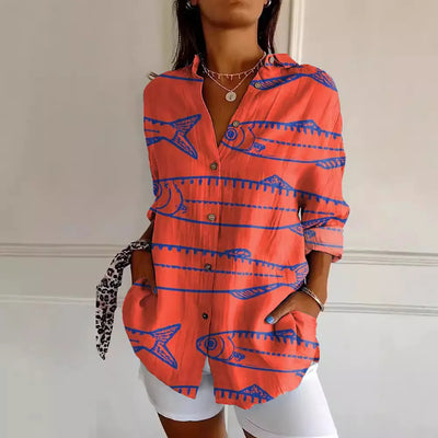 ALINA | FASHIONABLE PRINTED BLOUSE