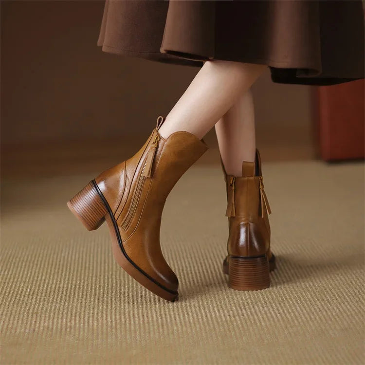 Isolde | Leather Ankle Boots