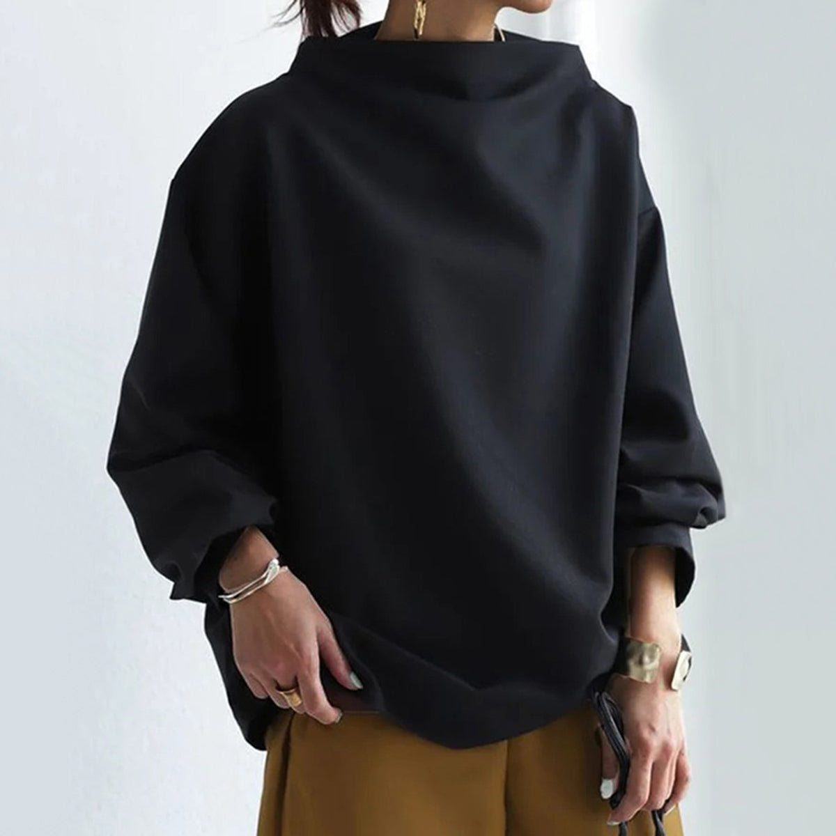 Amber - High Neck Sweater