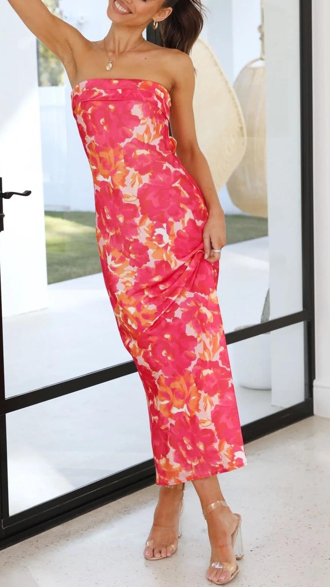 Amaris - Sleeveless Floral Maxi Dress