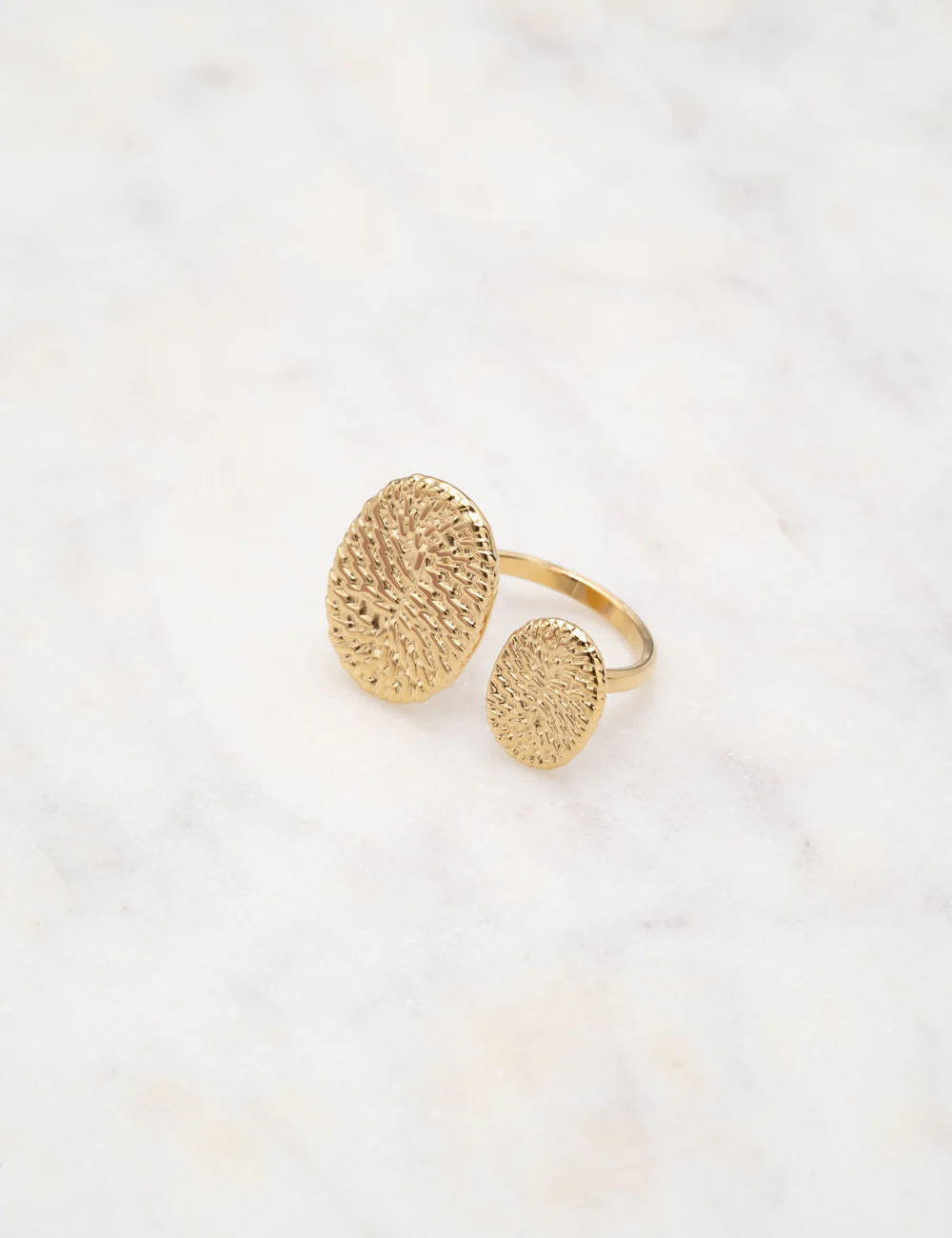 Textured Frontopen Ring