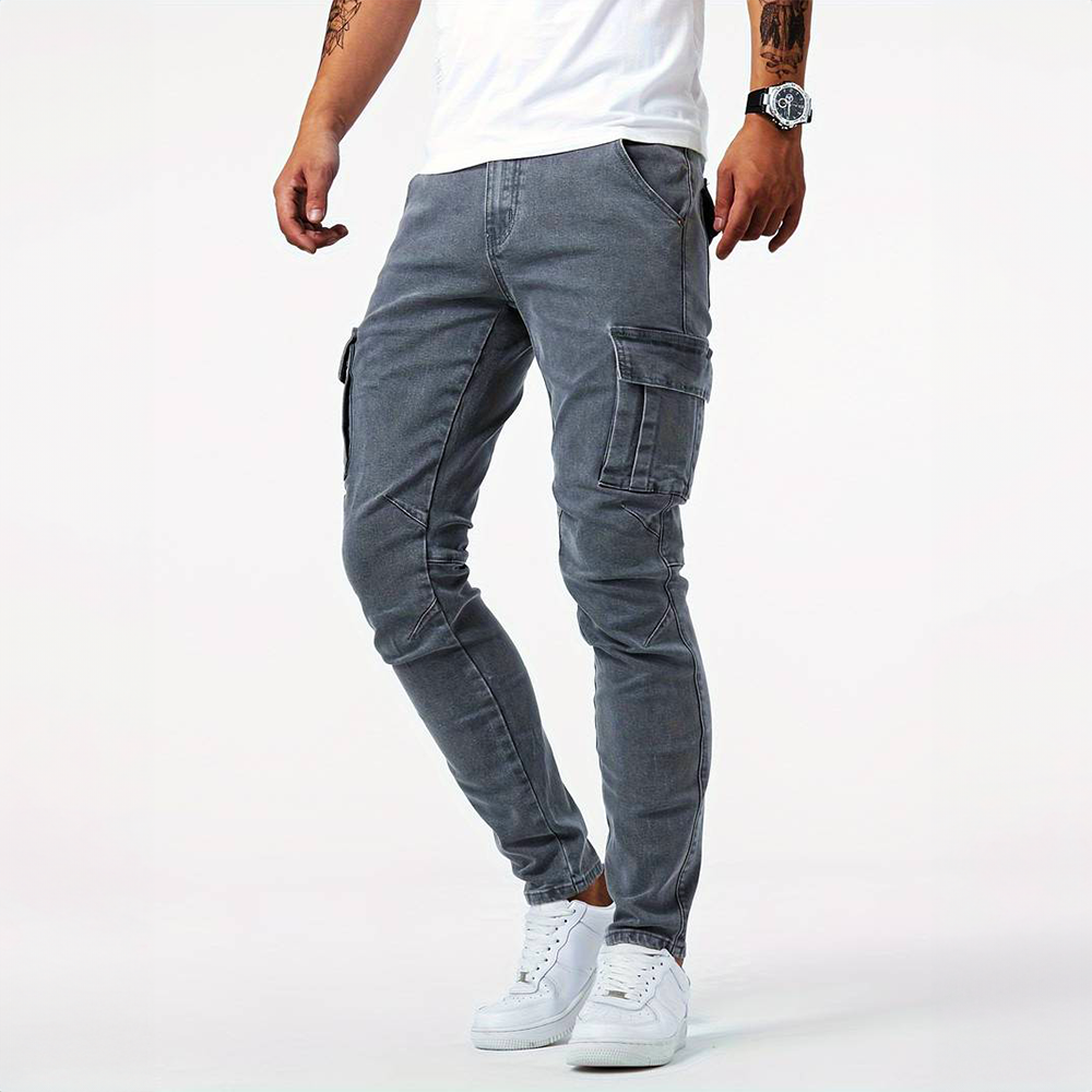 Dan | Urban Denim Cargo Jeans