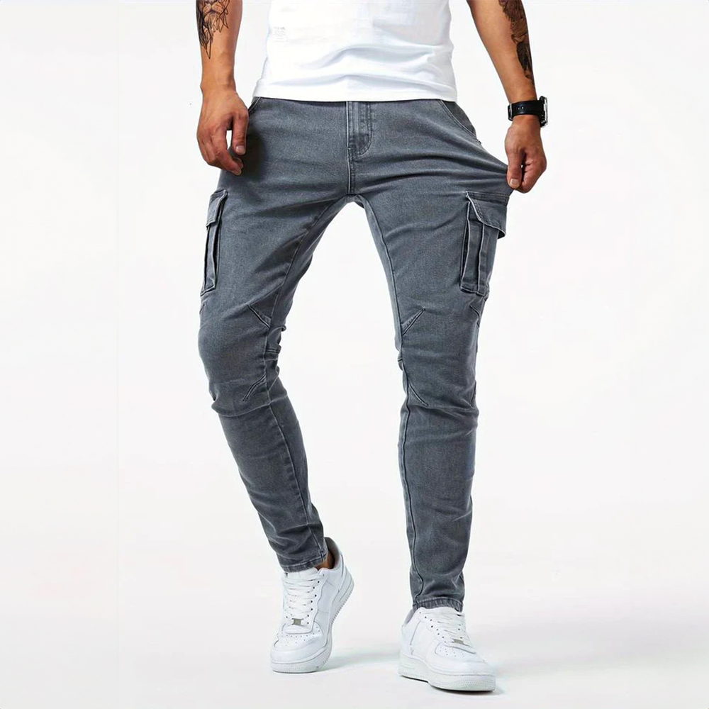 Dan | Urban Denim Cargo Jeans