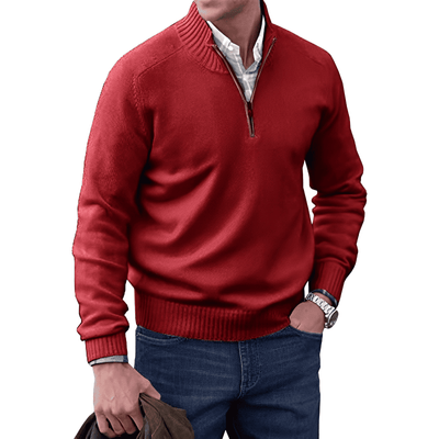 MARVIN | QUARTER ZIP SWEATER