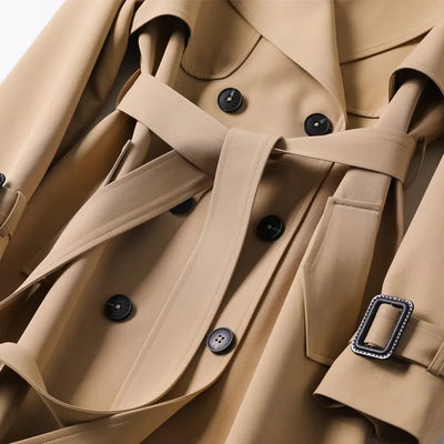 Amaya | Classy Belted Trench Coat