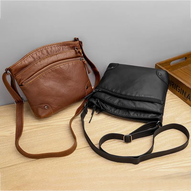 ZOE | LEATHER SHOULDER BAG