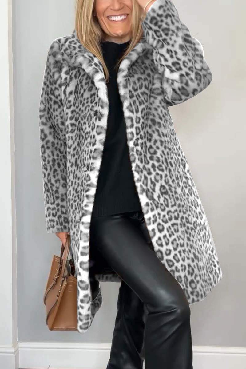 Aliza | Leopard Print Winter Coat