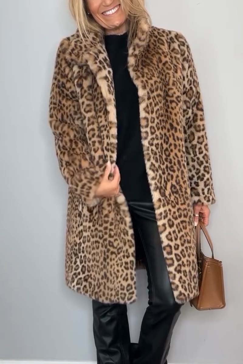 Aliza | Leopard Print Winter Coat