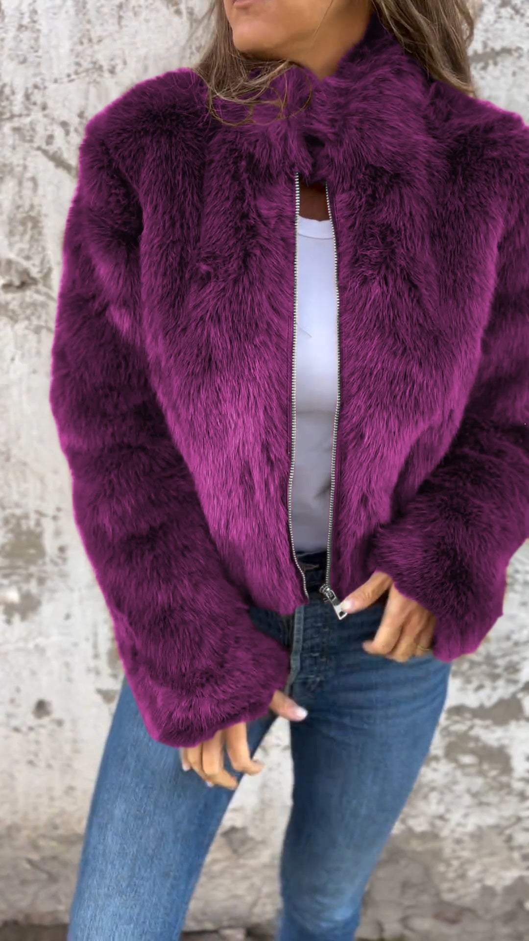 Sarah | Faux Fur Jacket