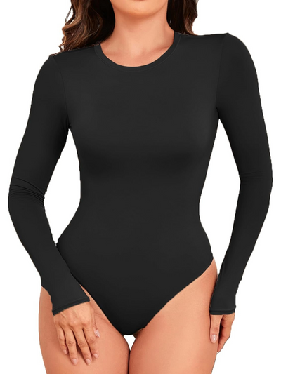 Long Sleeve Thong Bodysuit