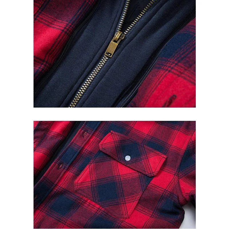 Aubrey | Flannel Hoodie