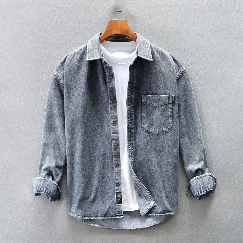 Florence | Stone-Washed Denim Shirt